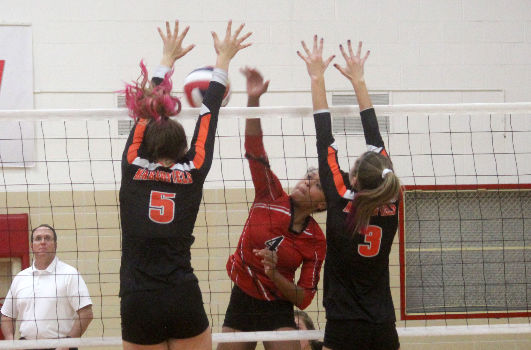 Marshfield at Chi-Hi volleyball 10-18-18